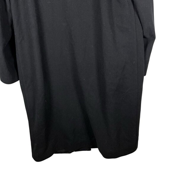 PENDLETON Warm WOOL/CASHMERE TRENCH COAT Long Black Winter Jacket Womens Size 10 - Picture 4 of 12